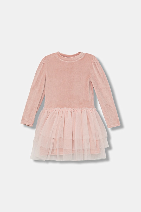 Παιδικό φόρεμα Jamiks NOOMI με ελαστάν ροζ NOOMI.Sukienka.JZI137.G