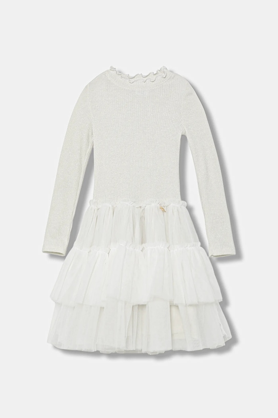 Dívčí šaty Jamiks SOLKA midi bílá SOLKA.Sukienka.JZI222.G