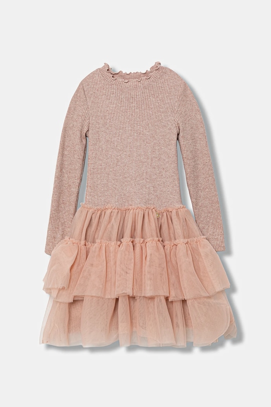 Jamiks gyerek ruha SOLKA hosszú rózsaszín SOLKA.Sukienka.JZI222.G