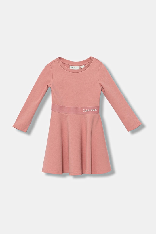Calvin Klein Jeans sukienka dziecięca z elastanem różowy IG0IG02666.104.116.9BYA