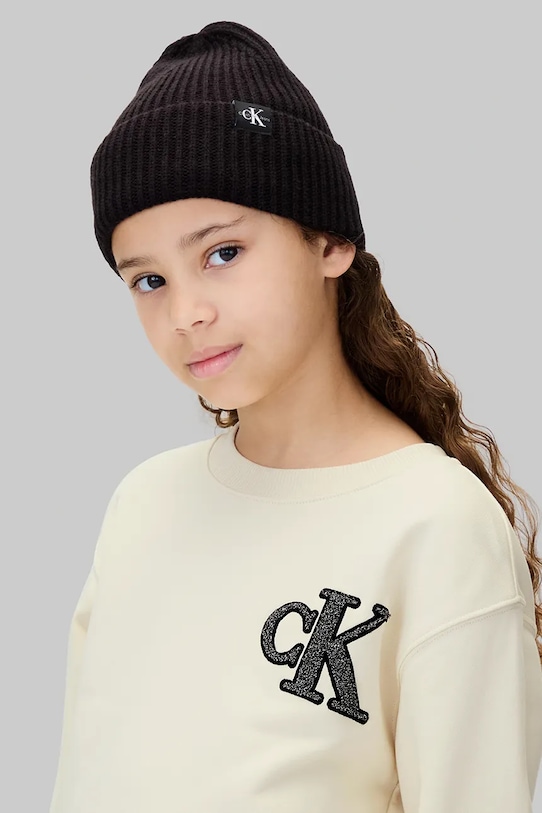 DÍVKA Dívčí šaty Calvin Klein Jeans IG0IG03009.9BYA béžová