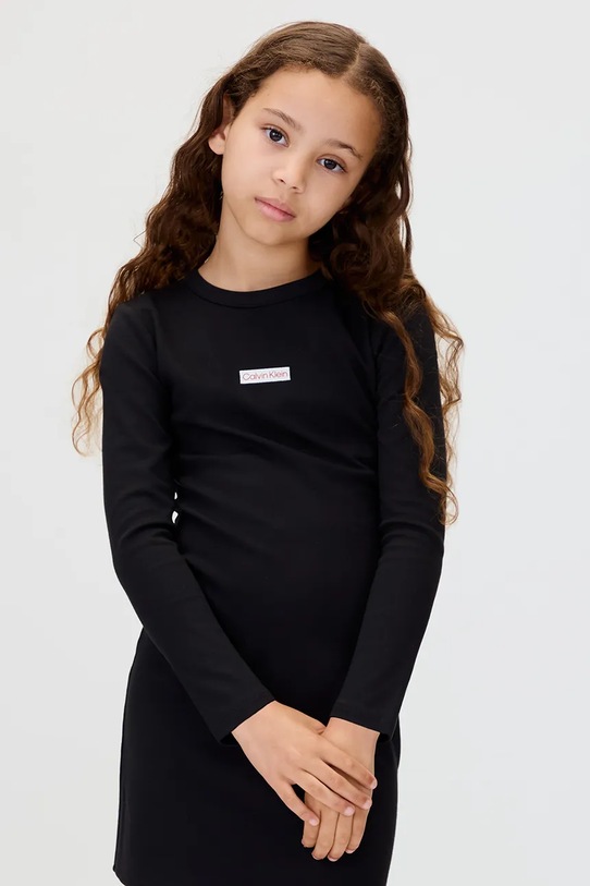 Дитяча сукня Calvin Klein Jeans чорний IG0IG03042.9BYA