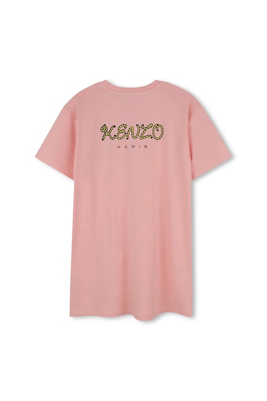 Kenzo Kids sukienka bawełniana dziecięca K61350.114.150 różowy AW25