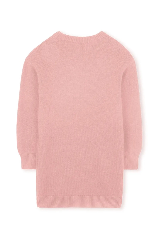 Dievčenské šaty s prímesou vlny Kenzo Kids K61356.86.108 ružová AW25