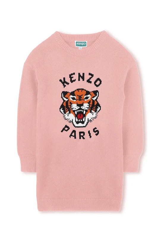 Kenzo Kids rochie din amestec de lână pentru copii mini roz K61356.114.150