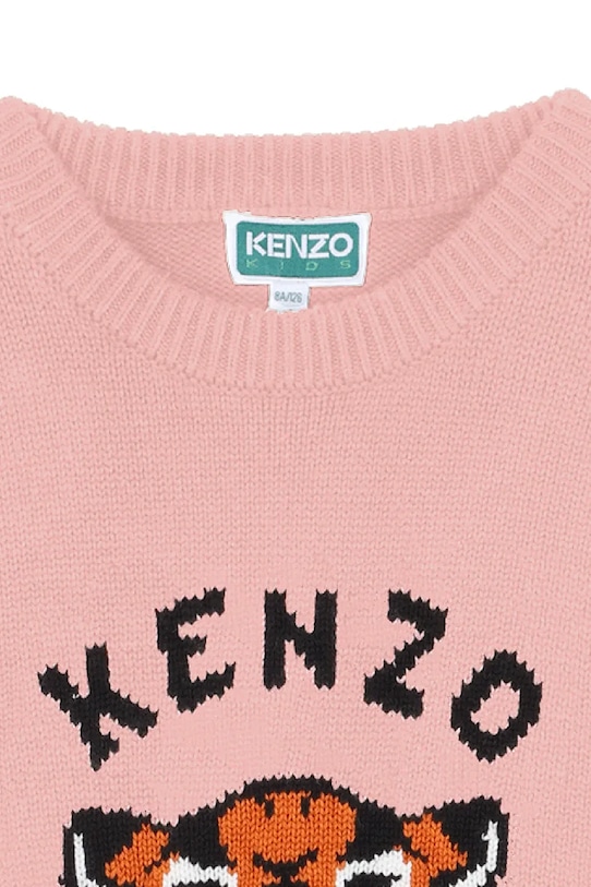Fete Kenzo Kids rochie din amestec de lână pentru copii K61356.114.150 roz