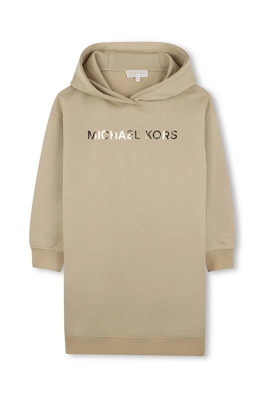 Dievčenské bavlnené šaty Michael Kors bavlna béžová R30479.114.150