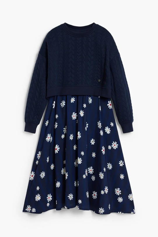 Desigual sukienka i sweter dziecięcy 25WGVK03 granatowy AW25