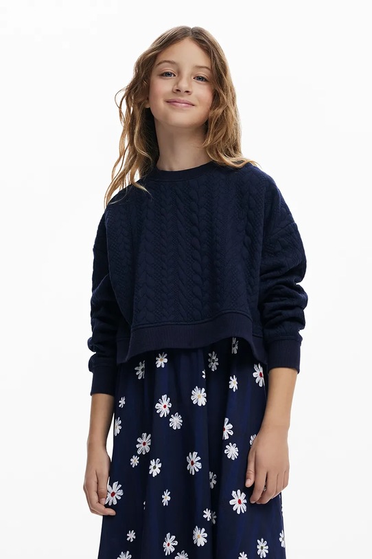 Desigual sukienka i sweter dziecięcy 25WGVK03 granatowy