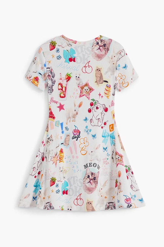 Dívčí šaty Desigual 25WGVK05 béžová AW25