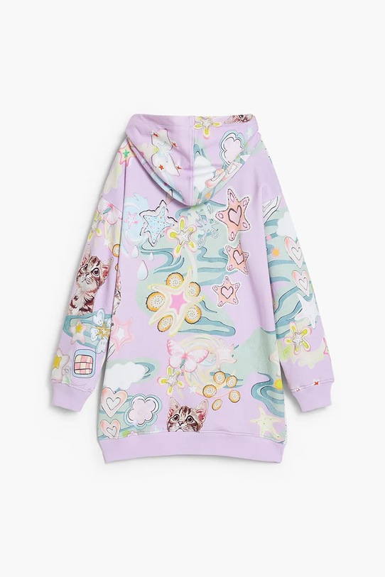 Otroška obleka Desigual 25WGVK08 vijolična AW25