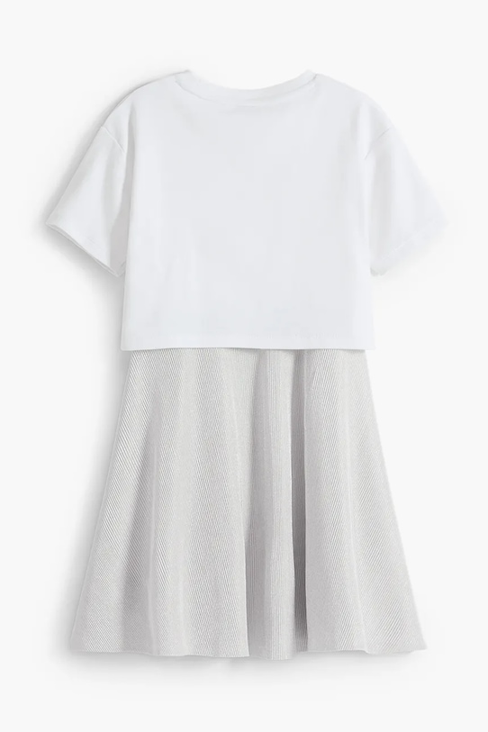 Desigual rochie fete 25WGVK11 alb AW25