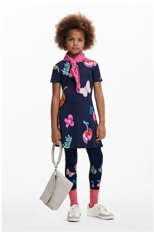 Desigual rochie fete 25WGVK13 bleumarin