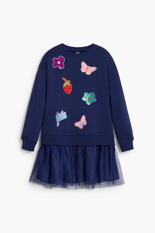 Desigual rochie fete 25WGVK16 bleumarin AW25