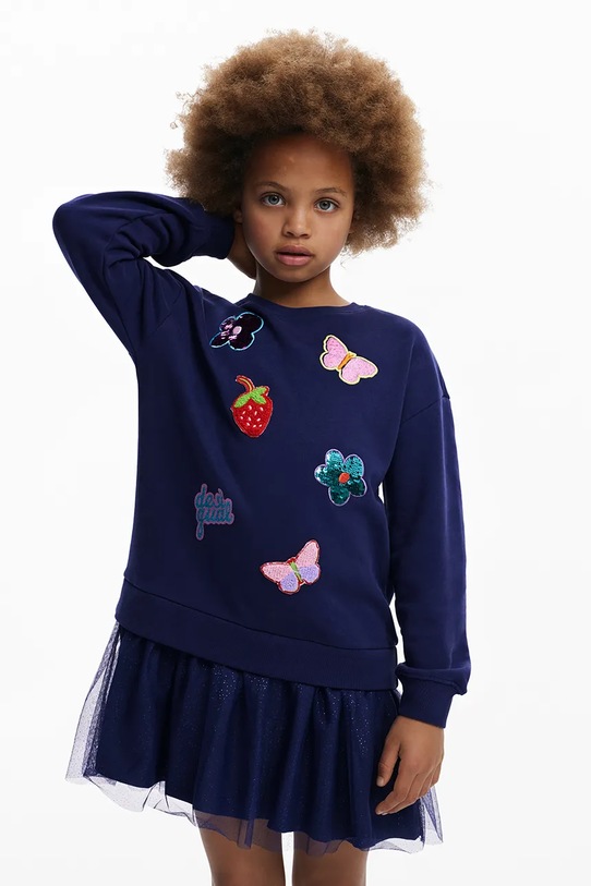 Desigual rochie fete 25WGVK16 bleumarin