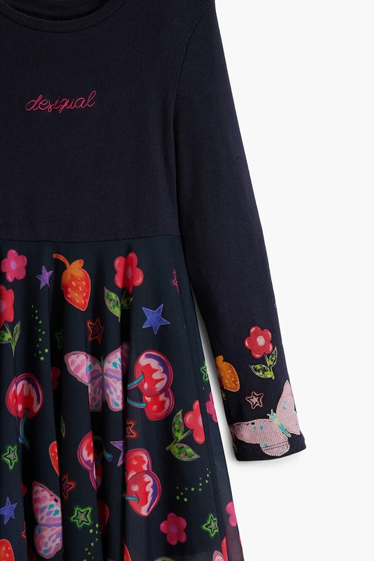 Dívčí šaty Desigual námořnická modř 25WGVK17