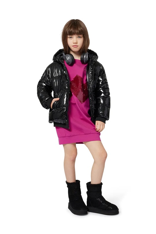 Karl Lagerfeld sukienka dziecięca długi różowy Z30615.114.150