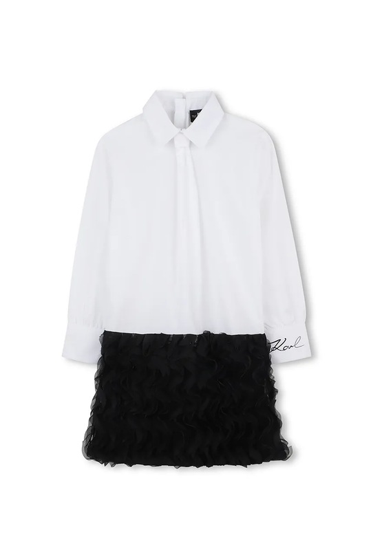 Karl Lagerfeld rochie fete Z30617.102.108 alb AW25