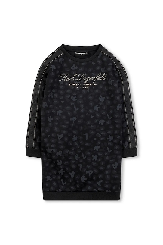 Dievčenské šaty Karl Lagerfeld Z30619.102.108 čierna AW25