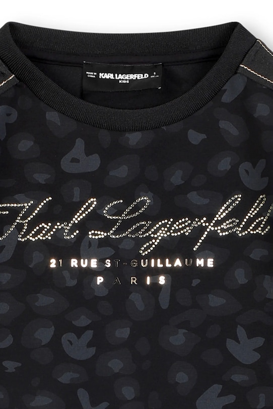 Dievča Dievčenské šaty Karl Lagerfeld Z30619.156.162 čierna