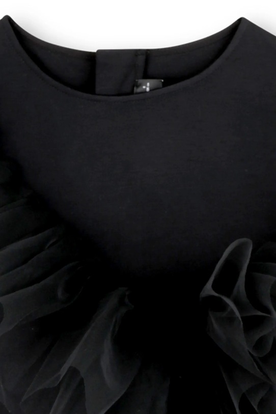 Παιδικό φόρεμα Karl Lagerfeld μαύρο Z30623.86.108