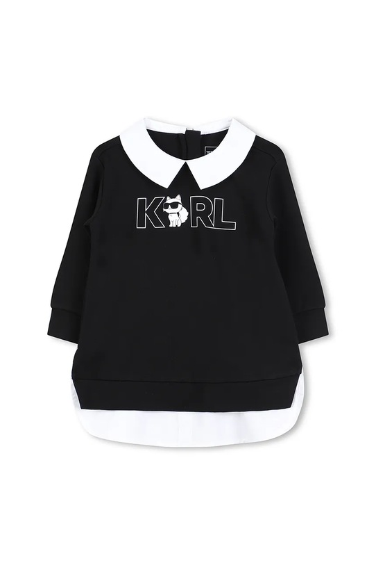 Karl Lagerfeld sukienka niemowlęca długi czarny Z30653.86.108