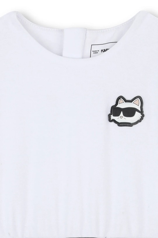 Dievča Dievčenské šaty Karl Lagerfeld Z30659.67.81 čierna