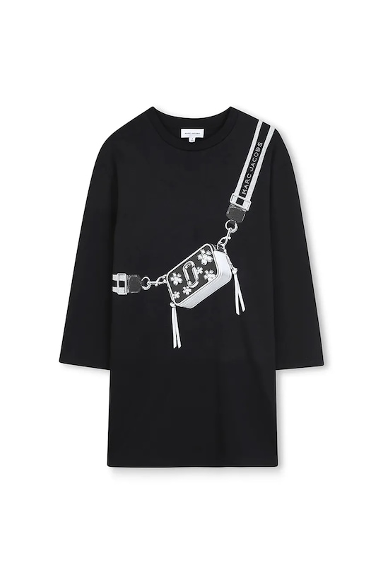 Marc Jacobs rochie din bumbac pentru copii mini negru W60598.156