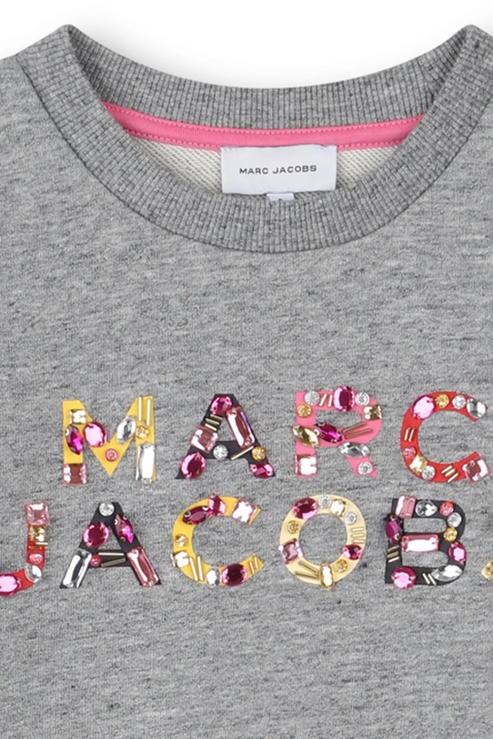 Marc Jacobs rochie din bumbac pentru copii gri W60607.156