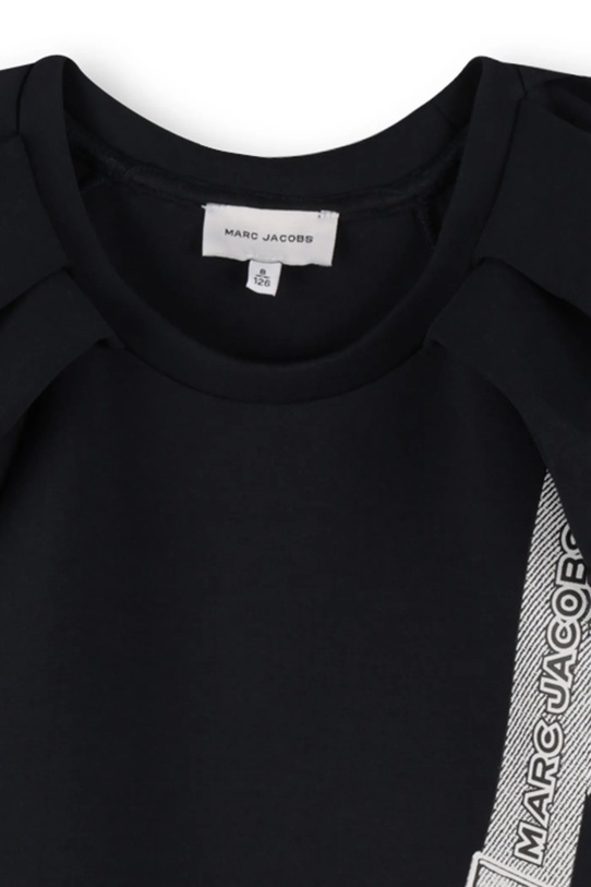 Detské bavlnené šaty Marc Jacobs tmavomodrá W60617