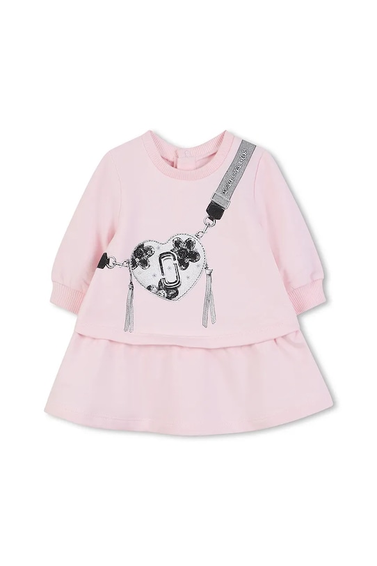 Дитяча бавовняна сукня Marc Jacobs довгий рожевий W60667.86.94