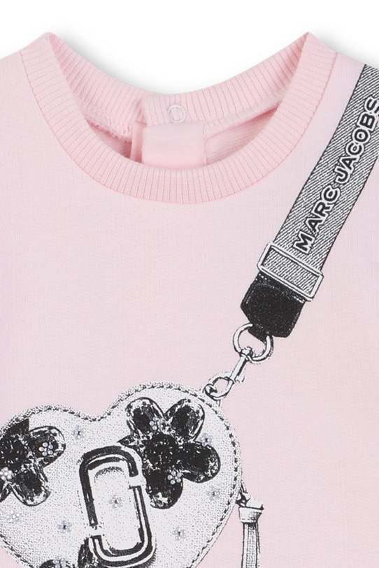 Dziewczynka Marc Jacobs sukienka bawełniana niemowlęca W60667.86.94 różowy