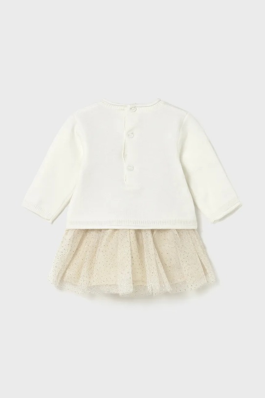 Φόρεμα και πουλόβερ Mayoral Newborn 2808.2G.Newborn.9BYA μπεζ AW25