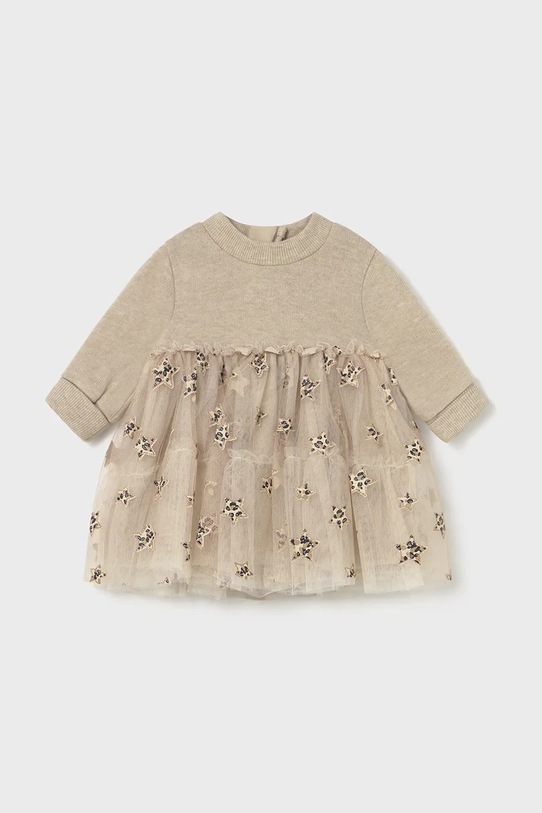 Платье для младенцев Mayoral Newborn длинный бежевый 2824.2N.Newborn.9BYA