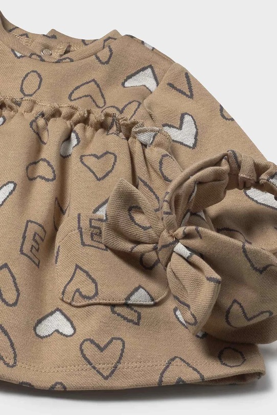 Девочка Платье для младенцев Mayoral Newborn 2825.2P.Newborn.9BYA коричневый