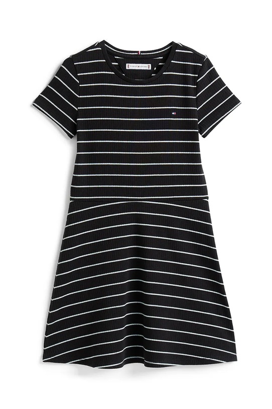 Dječja haljina s pamukom Tommy Hilfiger KG0KG08792.128.176.9BYA crna AW25