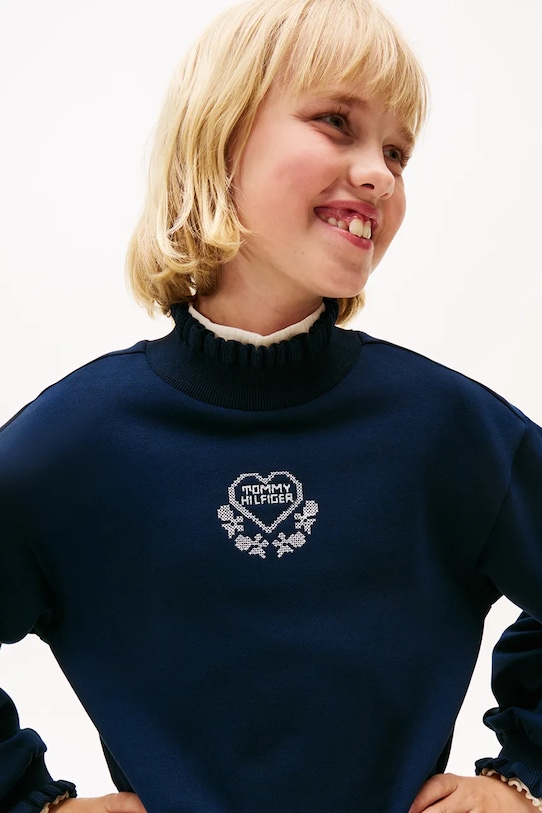 Dziewczynka Tommy Hilfiger sukienka dziecięca KG0KG08795.116.122.9BYA granatowy