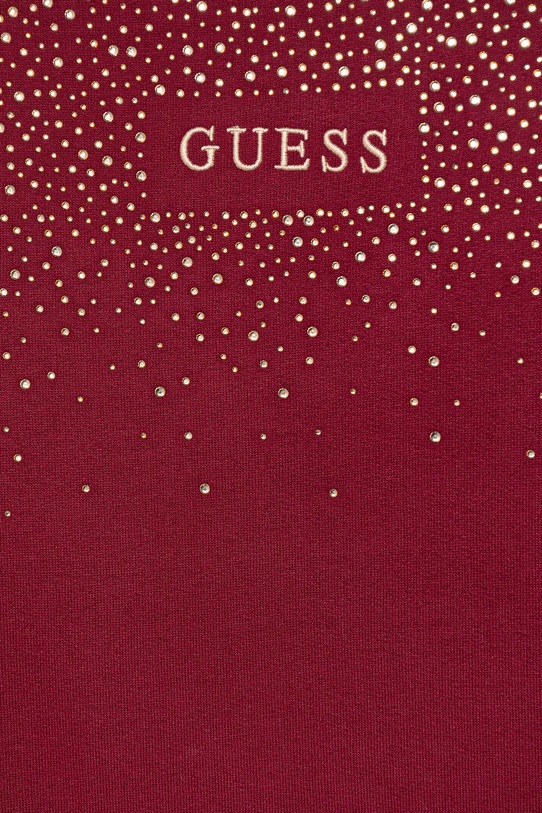 Fete Guess rochie din bumbac pentru copii J5BK07.KAV34.9BYA burgundia