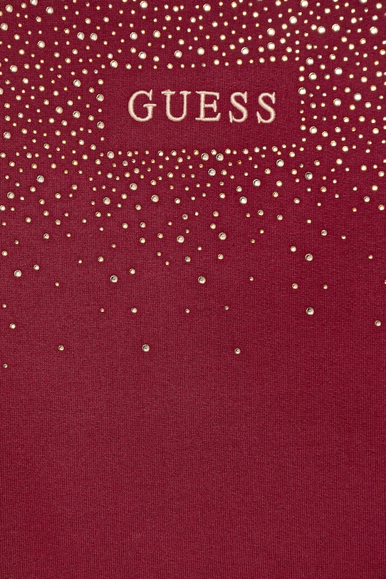 Dziewczynka Guess sukienka bawełniana dziecięca J5BK07.KAV34.9BYA bordowy