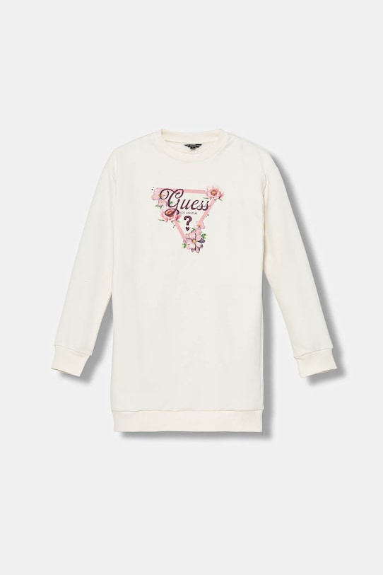 Guess sukienka dziecięca długi beżowy J5BK24.KCKF2.9BYA