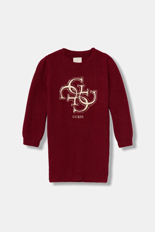 Dievčenské šaty Guess pletenina burgundské K5BK06.Z3220.9BYA