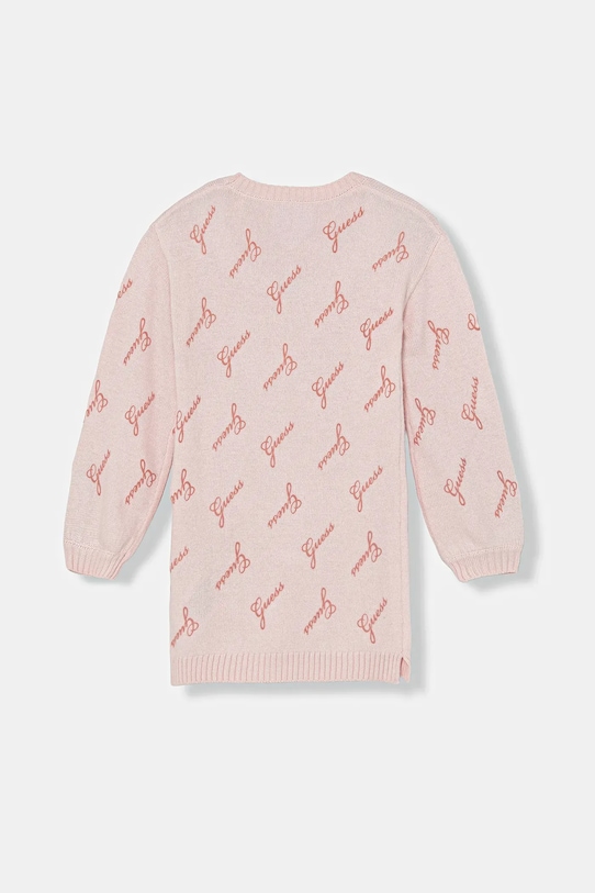 Guess sukienka dziecięca z dodatkiem wełny K5BK15.Z0870.9BYA różowy AW25