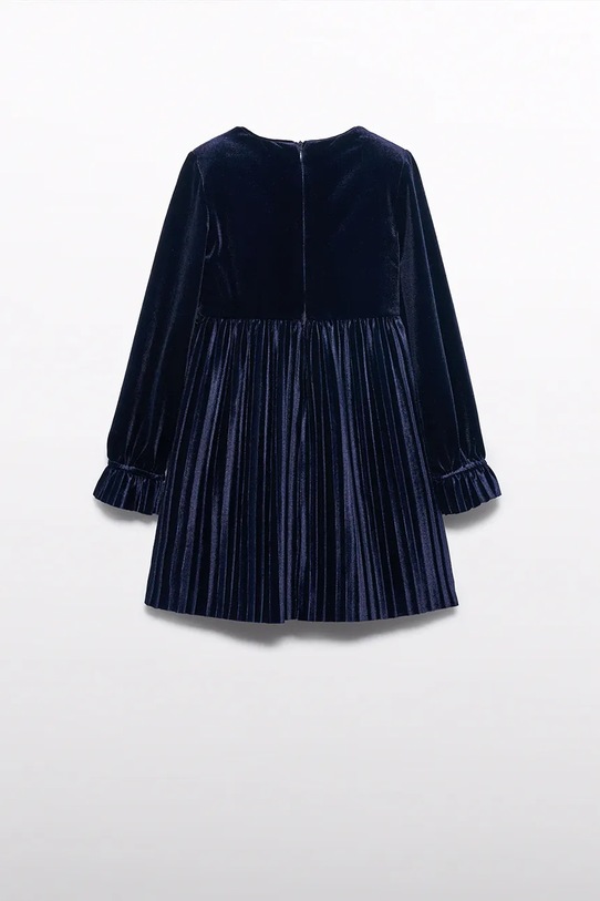 Dievča Detské zamatové šaty Abel&Lula 5533.5.Mini.9BYA tmavomodrá