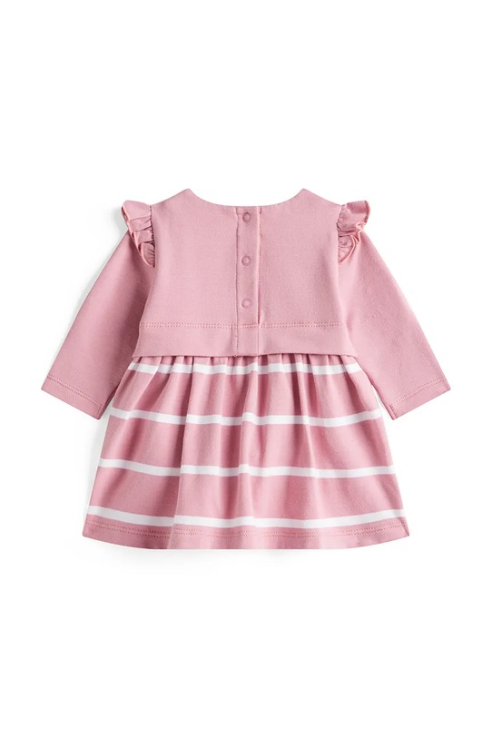 Tommy Hilfiger sukienka z bawełną niemowlęca KN0KN02066.9BYA różowy AW25