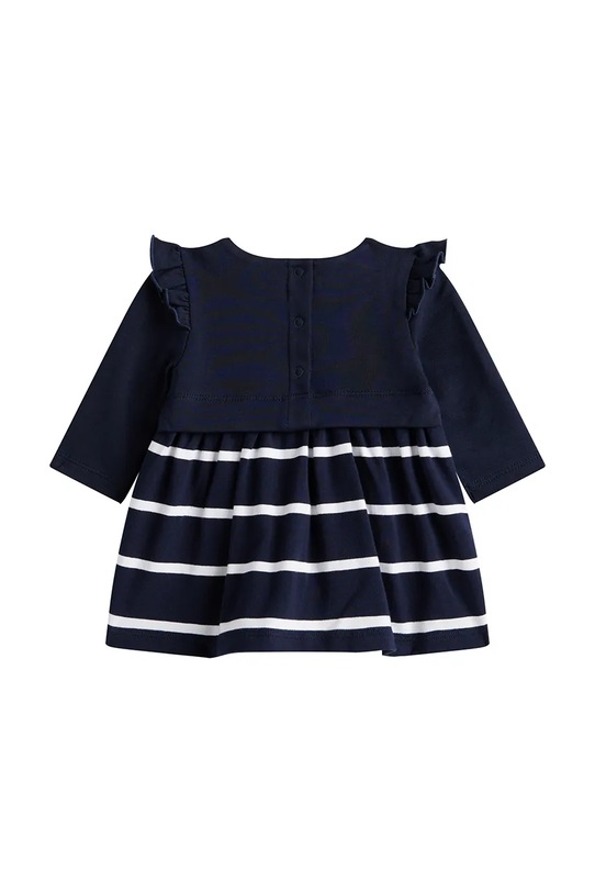 Tommy Hilfiger sukienka z bawełną niemowlęca KN0KN02066.9BYA granatowy AW25