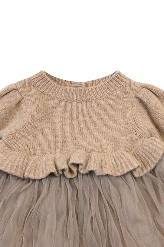 Haljina za bebe s dodatkom vune Donsje Paulien Dress bež 4103200.74.92