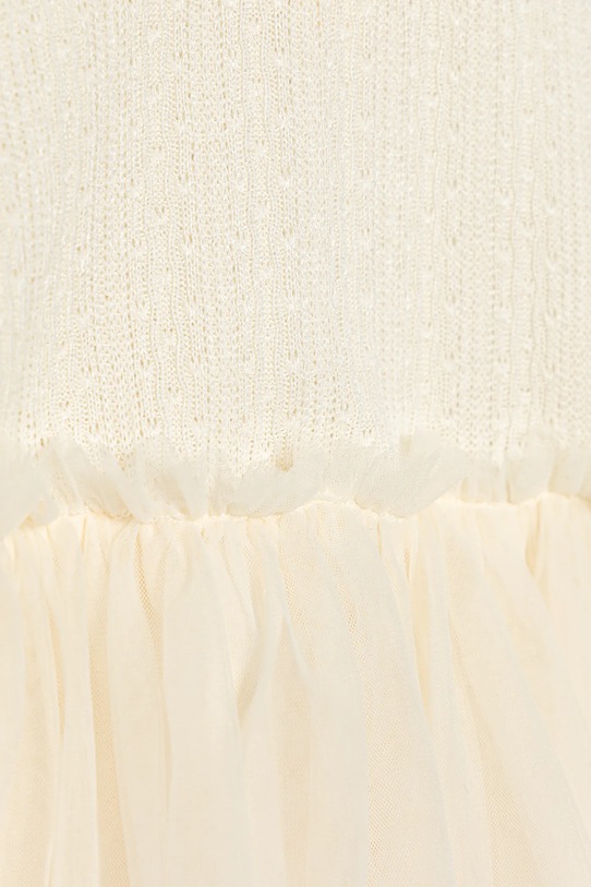 Dziewczynka United Colors of Benetton sukienka dziecięca 4JACGV02J.P.seasonal beżowy