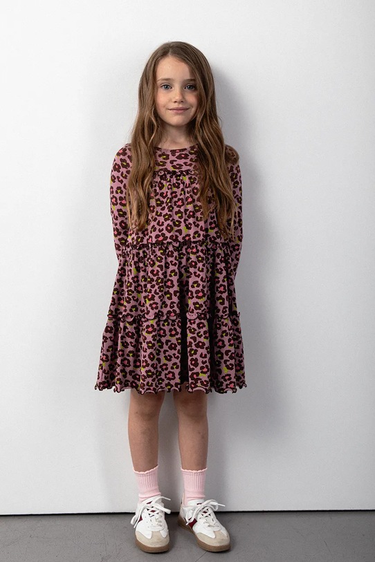 Παιδικό φόρεμα Coccodrillo μακρύ ροζ ZC5129102CGK