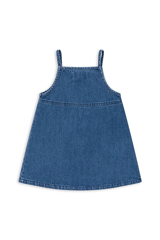 Dziewczynka Konges Sløjd sukienka bawełniana dziecięca MAGOT STRAP DRESS GOTS KS104475.9BYA granatowy