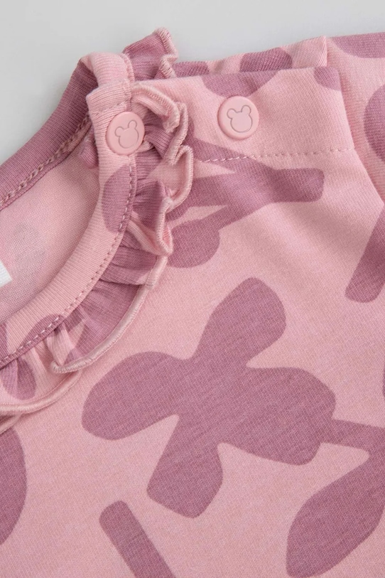 Dievča Detské bavlnené šaty Coccodrillo ZC5129101TGN ružová